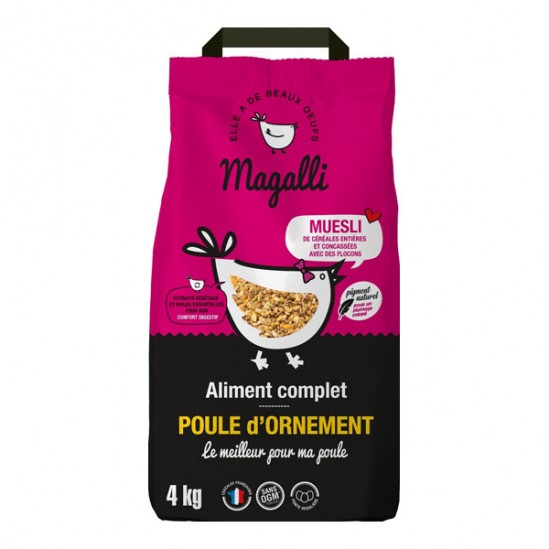 Magalli aliment complet poule d'ornement 4kg