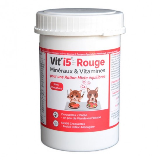 Osalia Vit'I5 Rouge pour chien et chat 250gr