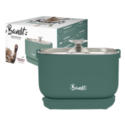 Bandit Fontaine à eau sans fil pour chat - verte 2,5L